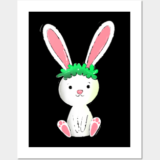 Cute Easter Bunny Posters and Art